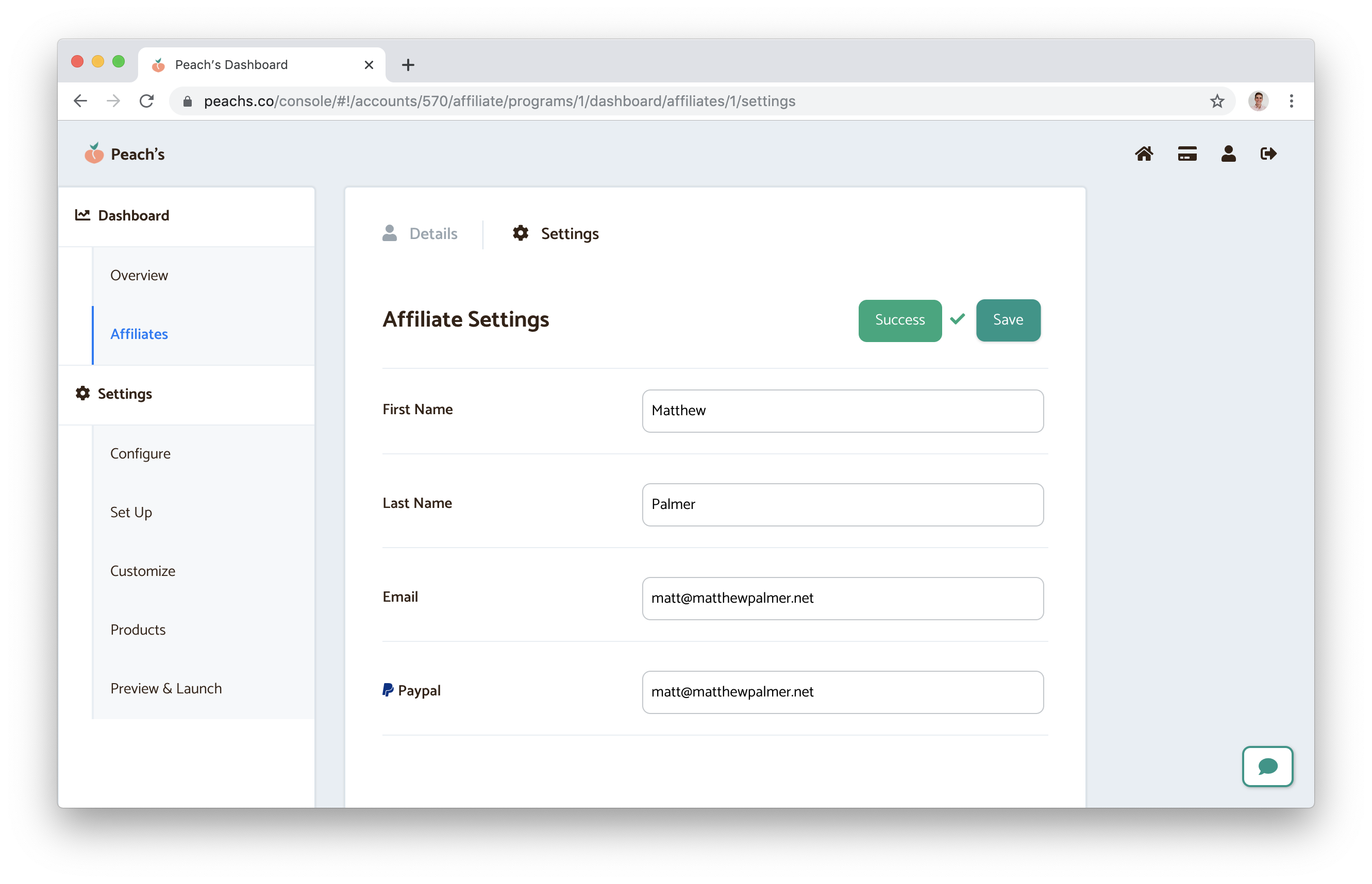 Landing pages save affiliate program Landing pages save